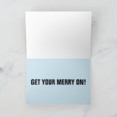 おもしろサンタカーのクリスマスカード カード (内部)