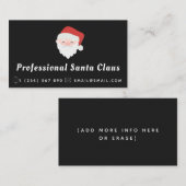 おもしろサンタクロースサービス クリスマステーマ フェスティブ 名刺 (正面/裏面)