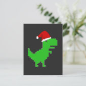 おもしろサンタティラノサウルス ポストカード (スタンド正面)