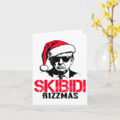 おもしろサンタトランプスキビディリズマス Tis The Season C カード (黄色い花)