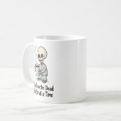 おもしろスカルモーニングマグ コーヒーマグカップ (正面左)