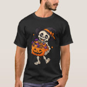 おもしろスカル ハロウィンTシャツ Tシャツ (正面)