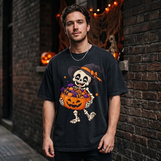 おもしろスカル ハロウィンTシャツ Tシャツ