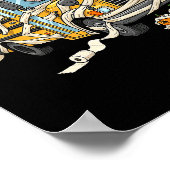 おもしろスクールバスミイラパンプキンハロウィン子供メンズ ポスター (角)