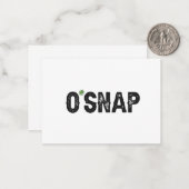 おもしろスナップ楽しいアイルランド人のセントパトリックデーのギフト ノートカード (正面/裏面インサイチュ)