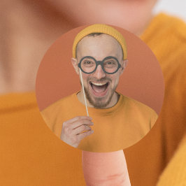 おもしろセルフィー写真 アップロード ラウンドシール