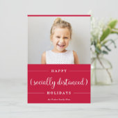 おもしろソーシャルディスタンス クリスマス | 赤い写真 (スタンド正面)