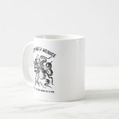 おもしろタコ 水中の脅威 コーヒーマグカップ (正面左)