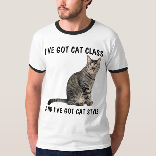 おもしろタビー猫Tシャツ, GOT CAT CLASS Tシャツ (正面)