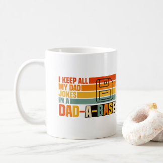 おもしろダッドジョークをDad-a-baseに保存しています PNG コーヒーマグカップ