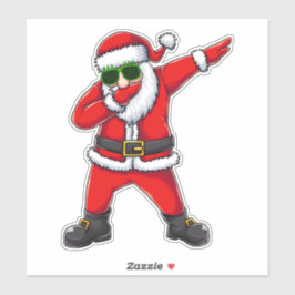 おもしろダビングサンタクロースサングラスおしゃれクリスマス シール