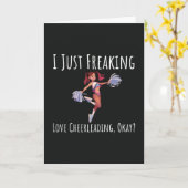 おもしろチアリーダーカード ダンス スポーツ ダンシング ダンサー カード (黄色い花)