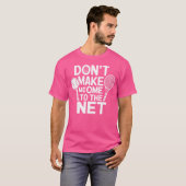 おもしろテニスプレーヤー ラケットボールゲーム Tシャツ (正面フル)