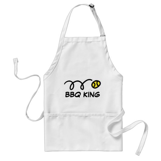 おもしろテニスボール柄のBBQエプロン スタンダードエプロン (正面)