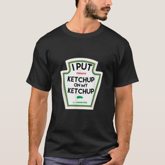 おもしろトマトギフトにケチャップをかけた Tシャツ (正面)