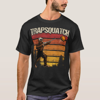 おもしろトラップ粘土射撃ビッグフットトラップスクワッチ Tシャツ