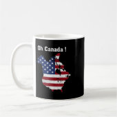 おもしろトランプ大統領 Oh Canada カナダ地図 アメリカ コーヒーマグカップ (左)