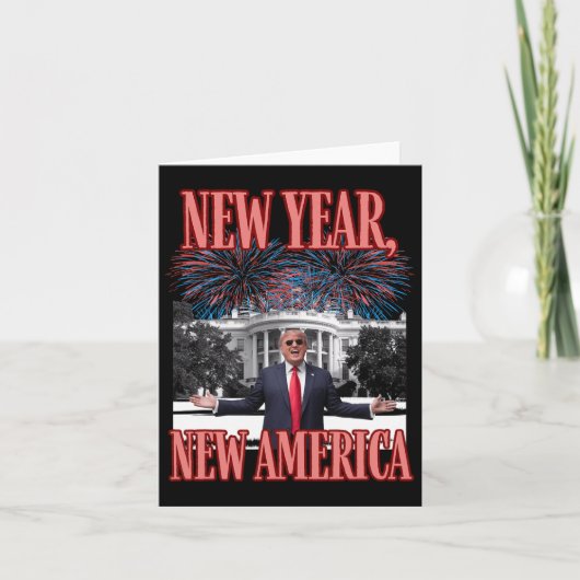 おもしろトランプ新年 カード (正面)