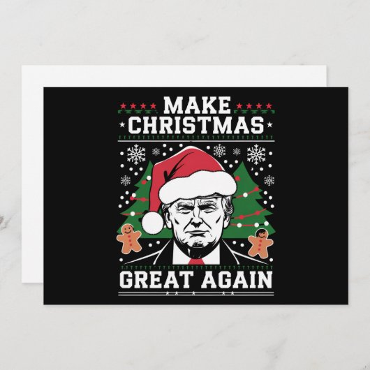 おもしろトランプ2024 クリスマスを再び偉大にしよう シーズンカード (正面/裏面)