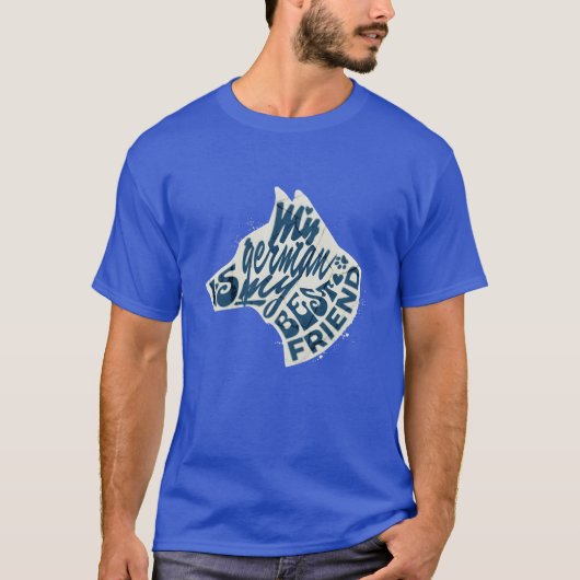 おもしろドイツ人ベストフレンド Tシャツ (正面)