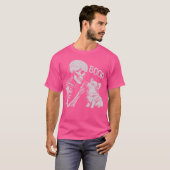 おもしろドクロの手 ゴス ボプ コーギー 犬の鼻 ハロ Tシャツ (正面フル)