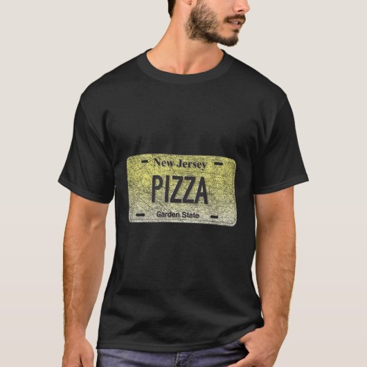 おもしろニュージャージー州のバニティナンバープレート Zza Tシャツ (正面)