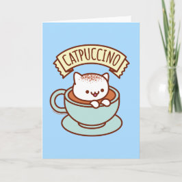 おもしろネコのグリーティングカード：CATPUCCINO カード