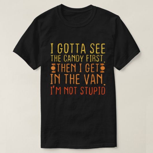 おもしろハロウィンキャンディバン引用Tシャツ Tシャツ (デザイン正面)