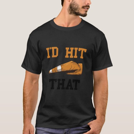 おもしろハロウィンコスチューム ぶつかりそうなコーン Tシャツ (正面)