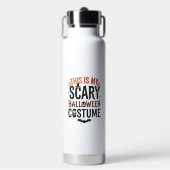 おもしろハロウィン仮装ビンテージTシャツデザイン ウォーターボトル (正面)