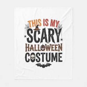 おもしろハロウィン仮装ビンテージTシャツデザイン フリースブランケット