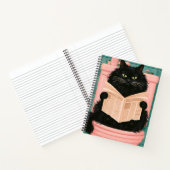 おもしろバスルーム 黒猫  ノートブック (内部)