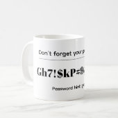 おもしろパスワード コーヒーマグカップ (正面左)