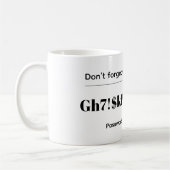 おもしろパスワード コーヒーマグカップ (左)