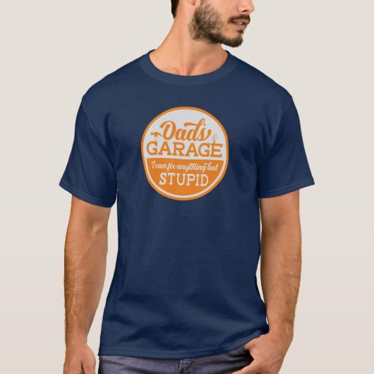 おもしろパパのガレージ Tシャツ (正面)
