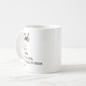 おもしろパパは常にあなたの経済的負担 コーヒーマグカップ (正面左)