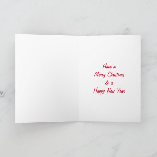 おもしろパパジョークのクリスマスカード カード (内部)