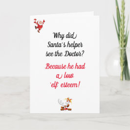 おもしろパパジョークのクリスマスカード カード