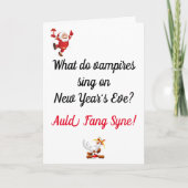 おもしろパパジョークのクリスマスカード カード (正面)