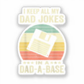 おもしろパパジョーク in 爆笑ベース シール (正面)