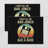 おもしろパパジョーク in 爆笑ベース 招待状 (正面/裏面)