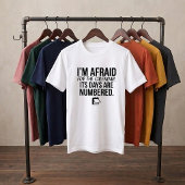おもしろパパジョークTシャツ 恐れる日 引用 Tシャツ