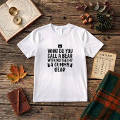 おもしろパパジョークTシャツ:歯のある熊のコール Tシャツ