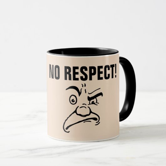 おもしろパパマグカップ NO RESPECT! マグカップ (正面右)