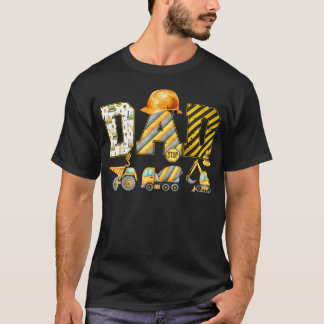おもしろパパ建設ショベルカーおそろいファミリー Tシャツ