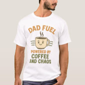 おもしろパパ燃料Tシャツ | 父の日ギフト Tシャツ (正面)