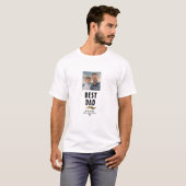 おもしろヒゲの父の日フォト Tシャツ (正面フル)
