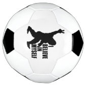 おもしろビッグフット 自分を信じてる サッカーボール (回転)