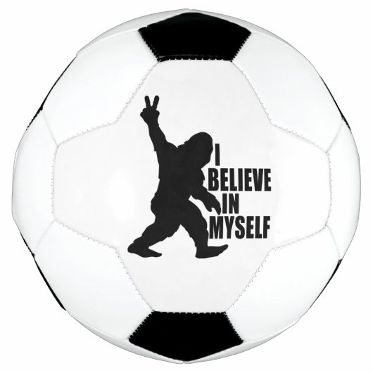 おもしろビッグフット 自分を信じてる サッカーボール (正面)