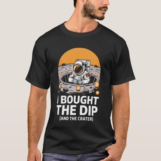 おもしろビットコイン 底値で買った Tシャツ (正面)